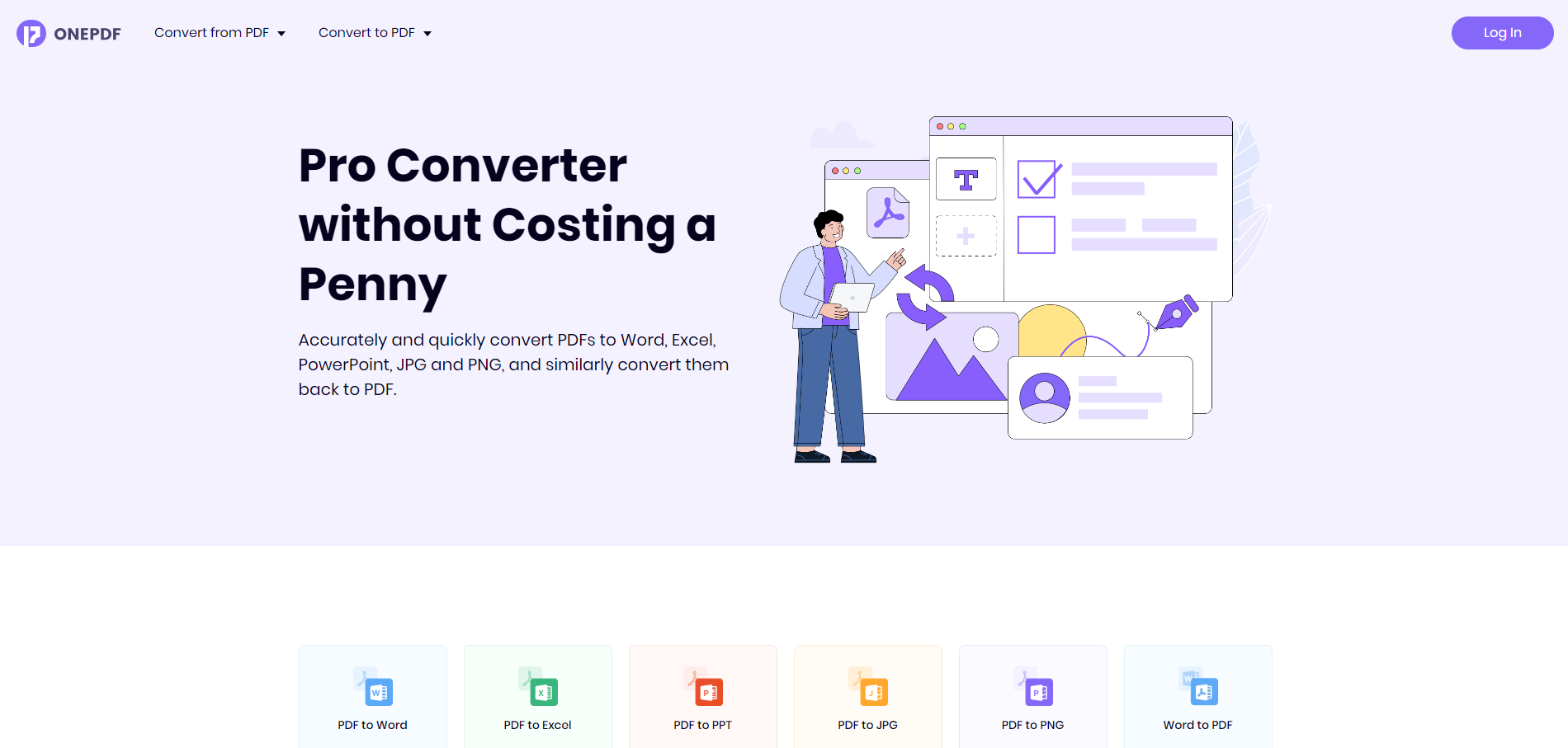 PDF tool - ONEPDF Homepage