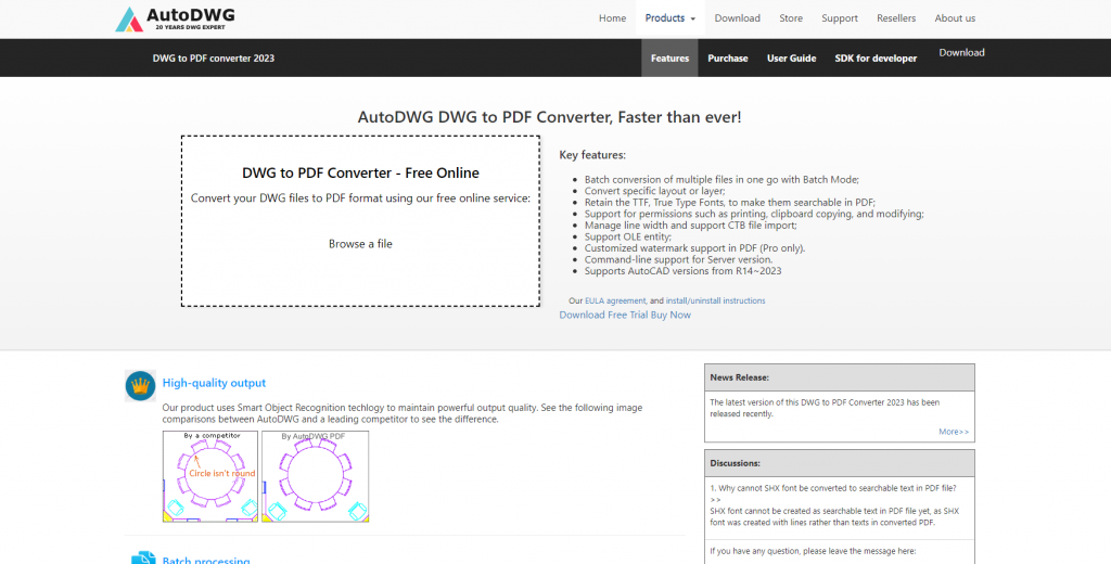 AutoDWG DWG to PDF Converter