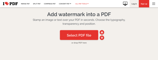 iLovePDF watermark tool