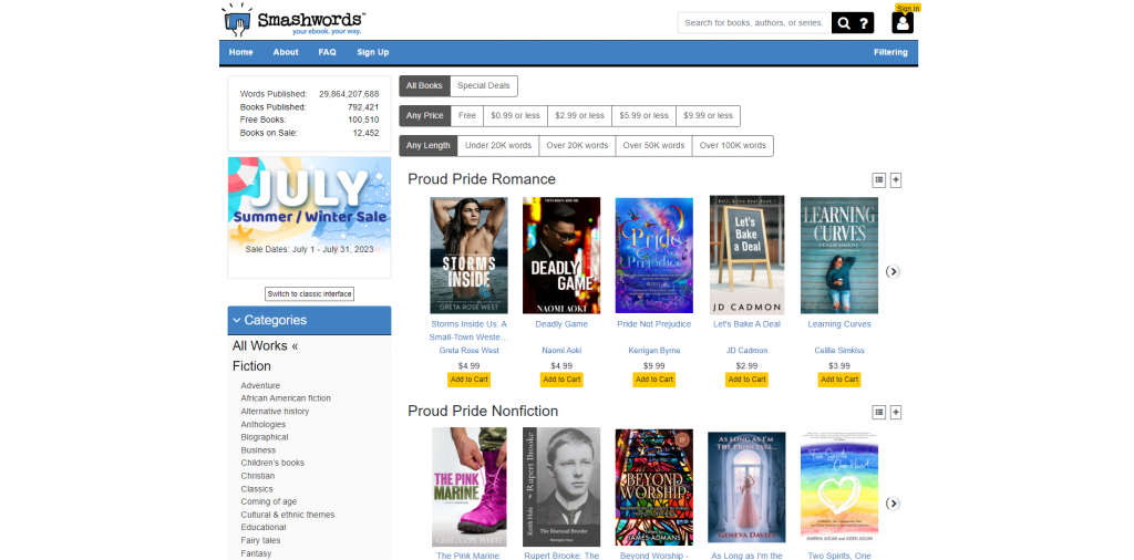 Smashwords Homepage