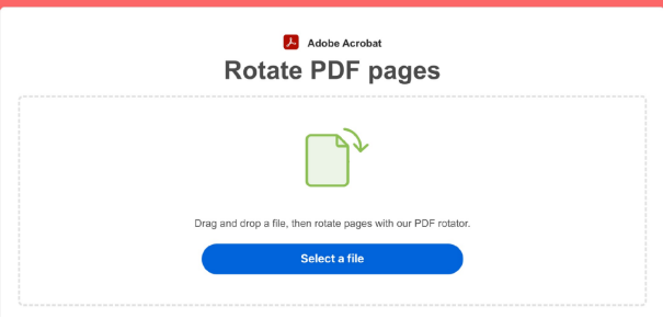 Rotate PDF using Adobe Acrobat