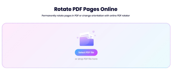 Rotate pdf with ONEPDF