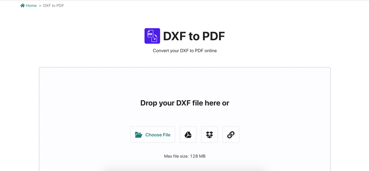 AvePDF DXF to PDF converter