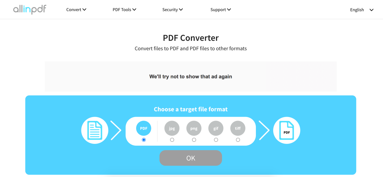 Convert DWG to PDF.